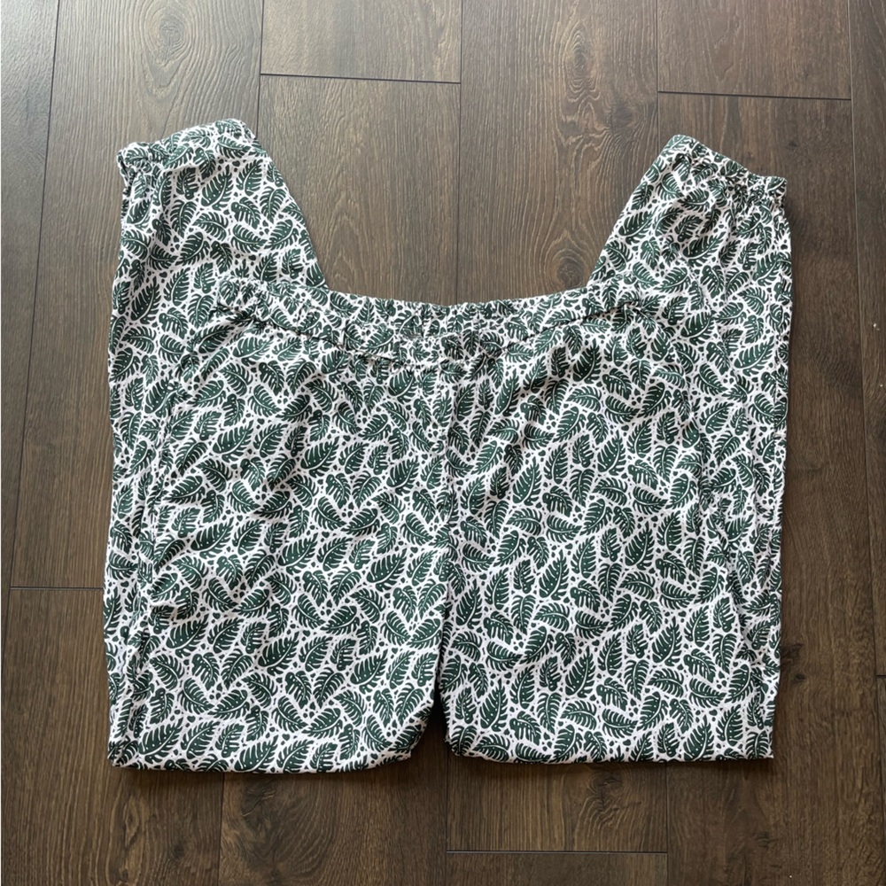 Leaf Patterned Pants - image 1